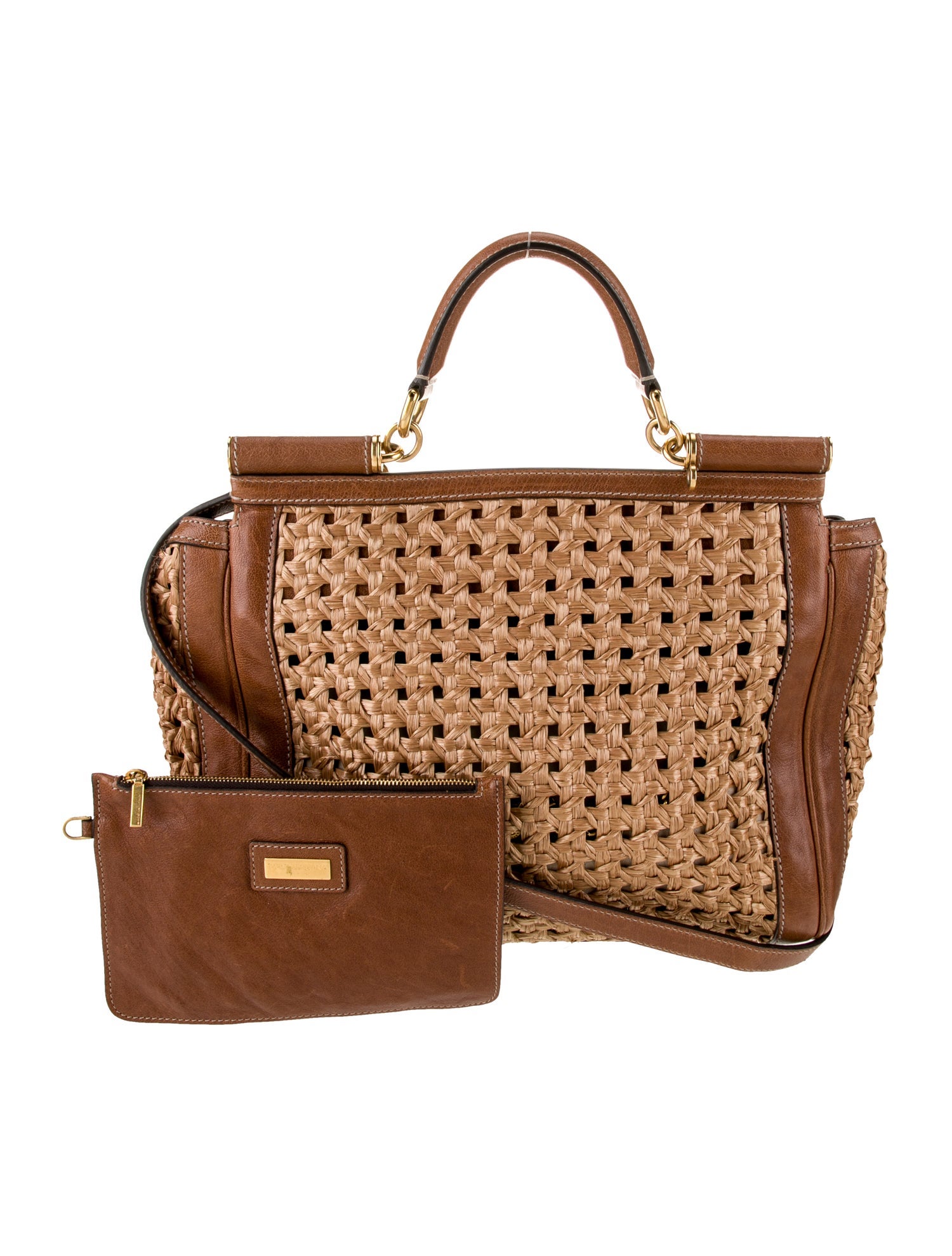 Dolce & Gabbana Raffia Crossbody Bag